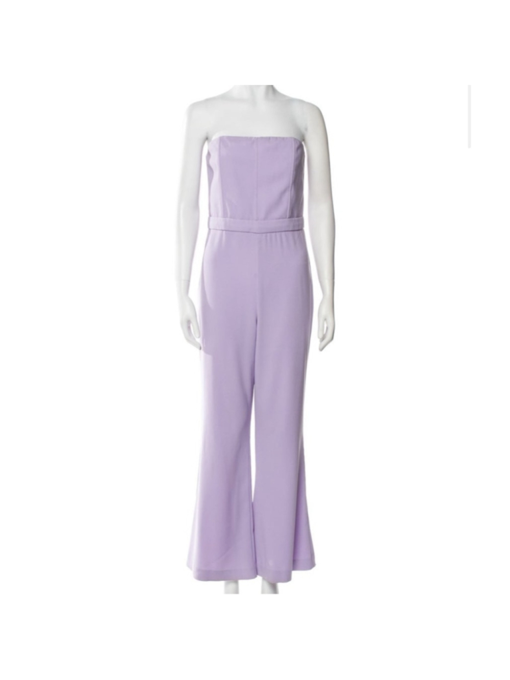 Alice + Olivia Lavera Crepe Flared Leg Jumpsuit - Picture 8 of 10
